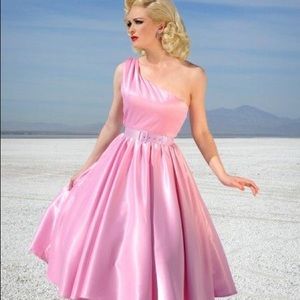 Pinup Couture pink satin dress. NWT. Size 2X